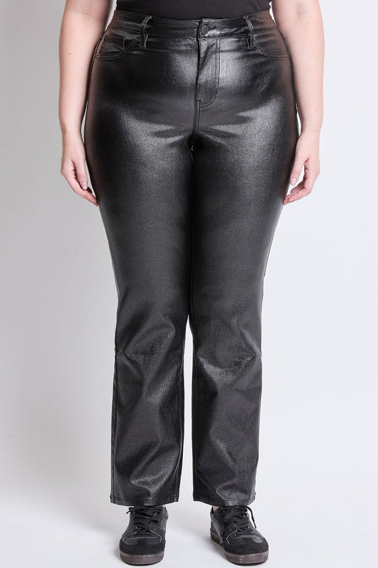 Women's Plus Hyperstretch Straight Leg Metallic Pant