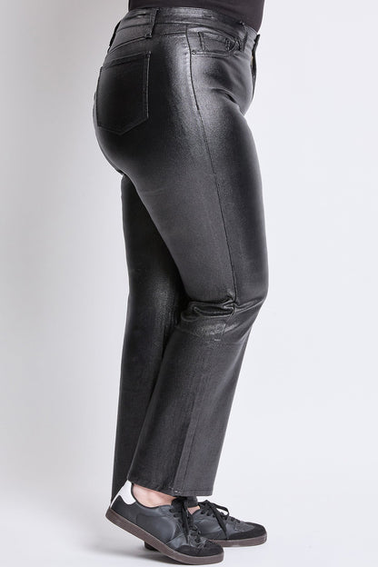 Women's Plus Hyperstretch Straight Leg Metallic Pant