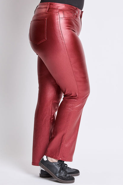 Women's Plus Hyperstretch Straight Leg Metallic Pant
