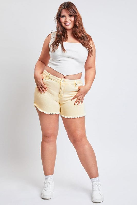 Women's Plus 80's Acid Wash Mom Shorts