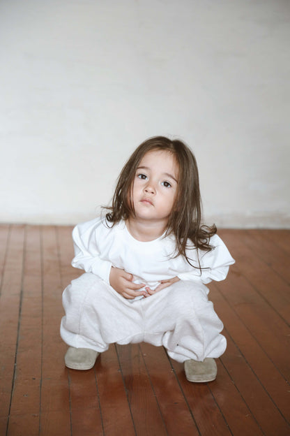 Long Sleeve Ecru T-Shirt