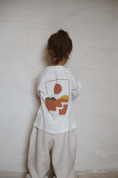 Long Sleeve Ecru T-Shirt