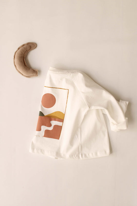 Long Sleeve Ecru T-Shirt