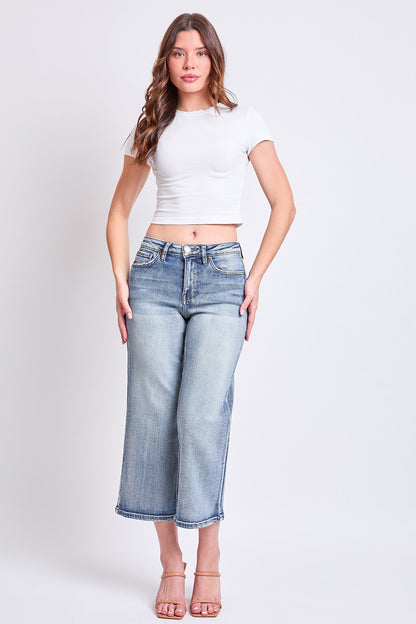 Women's Luxe High Rise Cropped Wide Leg