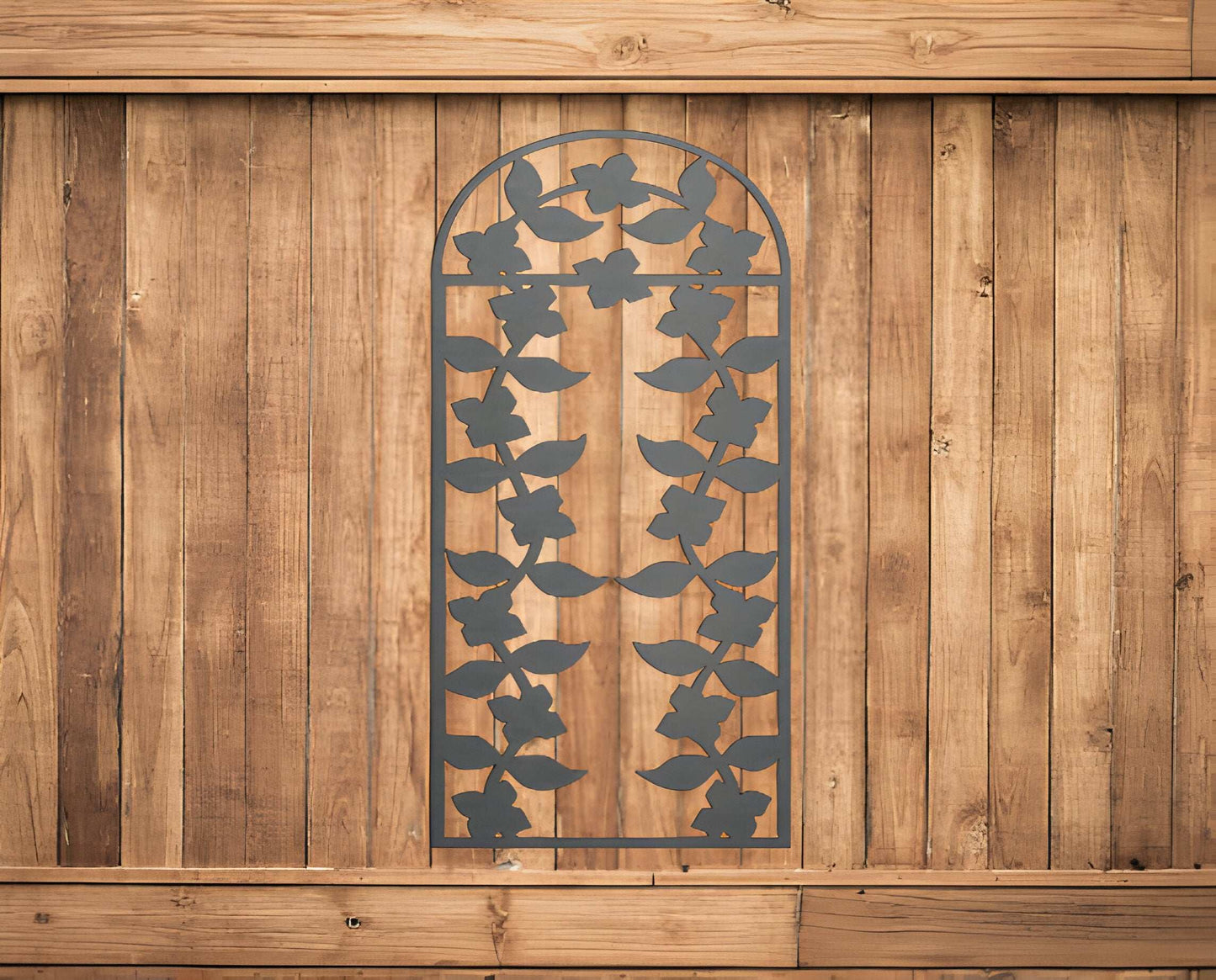 Flowers Metal Trellis