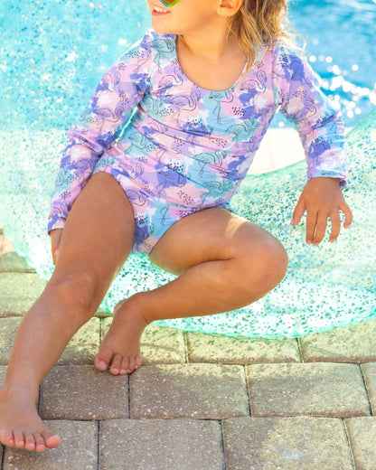 Painted Flamingo Girl Tie Back