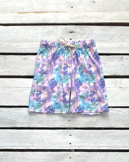 Painted Flamingo Boy Shorts