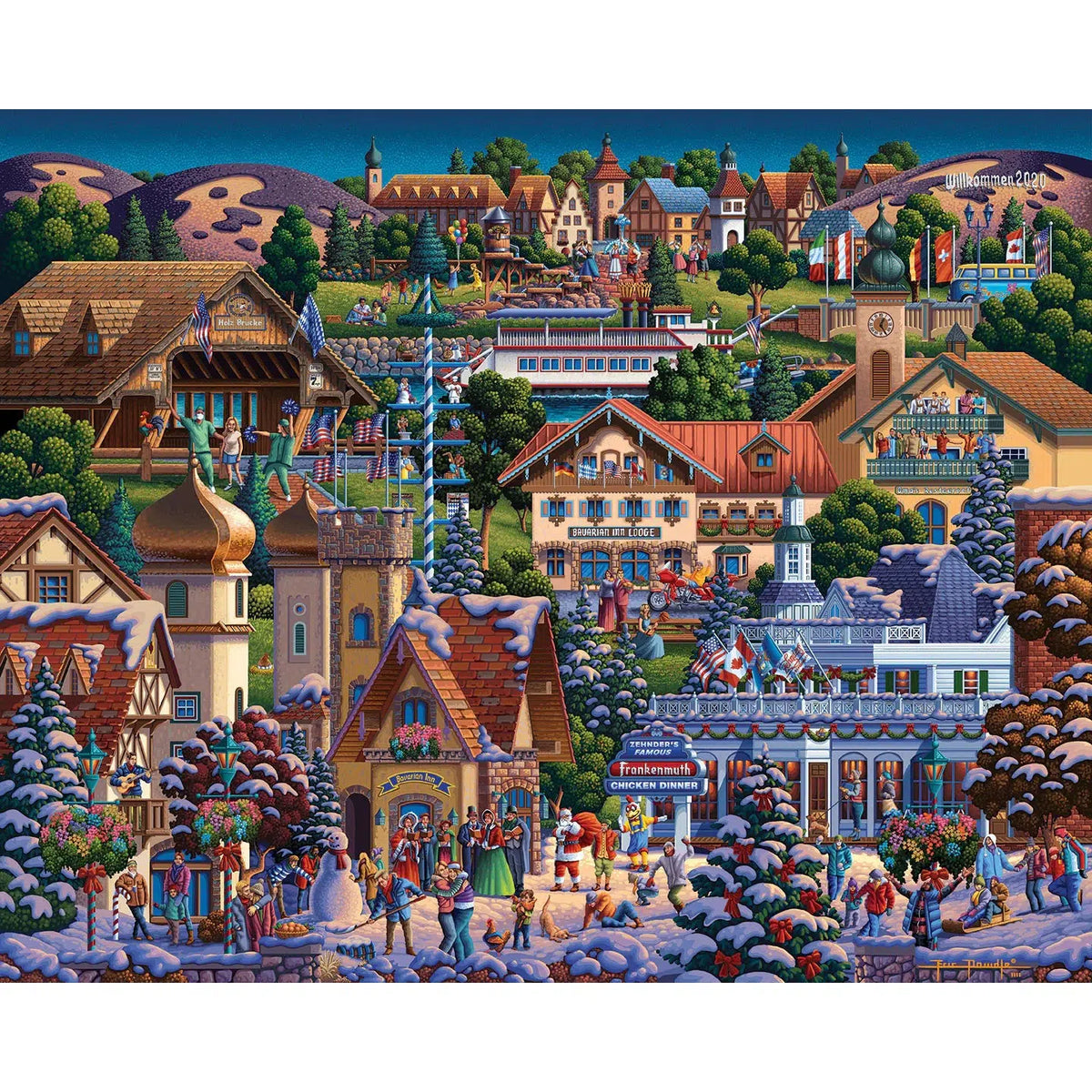 Frankenmuth Michigan 500 Piece Jigsaw Puzzle Dowdle