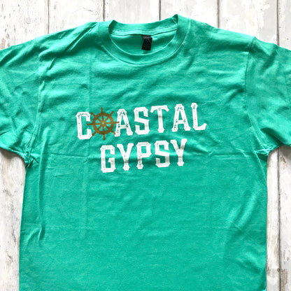"Coastal Gypsy" Seafoam Tee