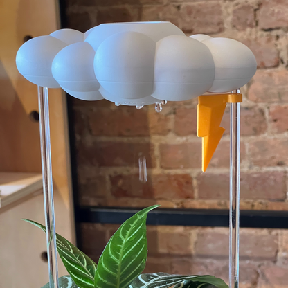 Original Dripping Rain Cloud with Lightning Bolt Charm