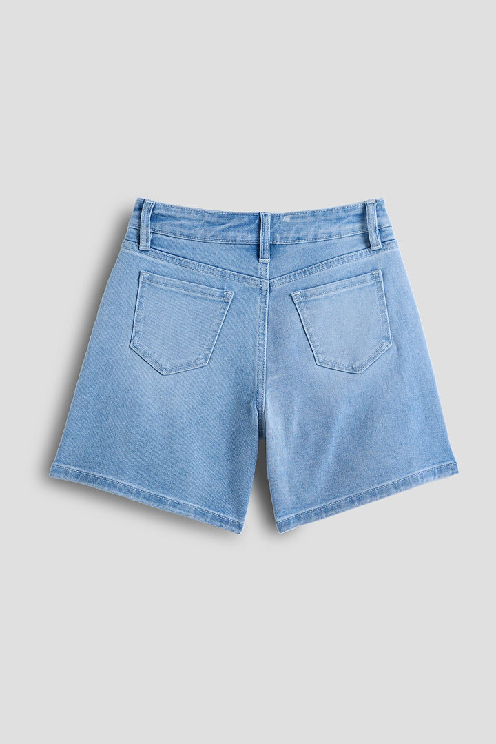Girls Front Pleat Jort