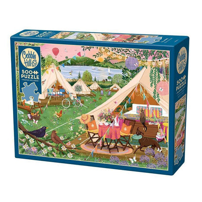 Glamping 500 Piece Jigsaw Puzzle Cobble Hill