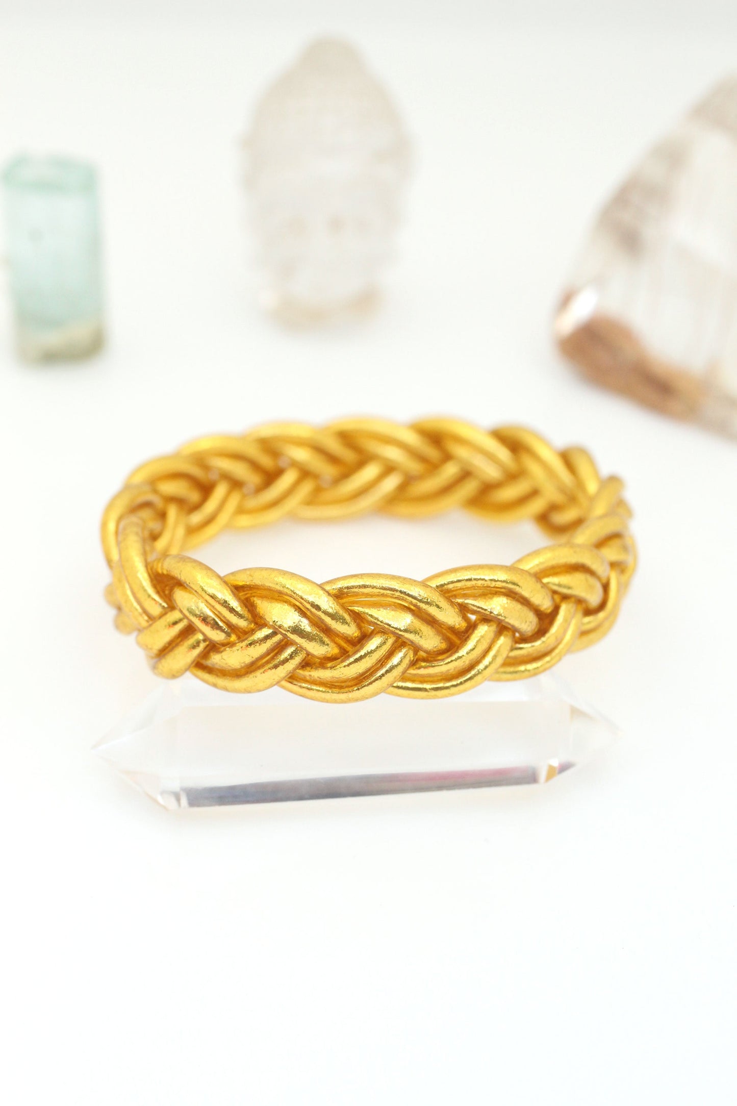 Braided Thai Buddhist Temple Bracelets, Rainbow or Gold, Mantra Bangle, Sizes Available