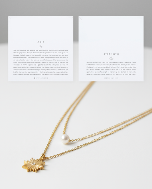 Grit & Strength Layered Necklace Set