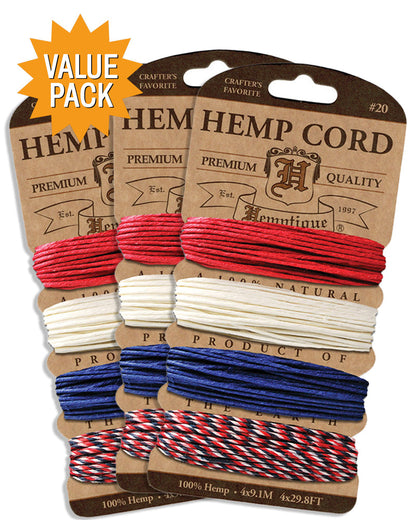 #20 Hemp Cord Card Value Packs!