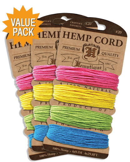 #20 Hemp Cord Card Value Packs!
