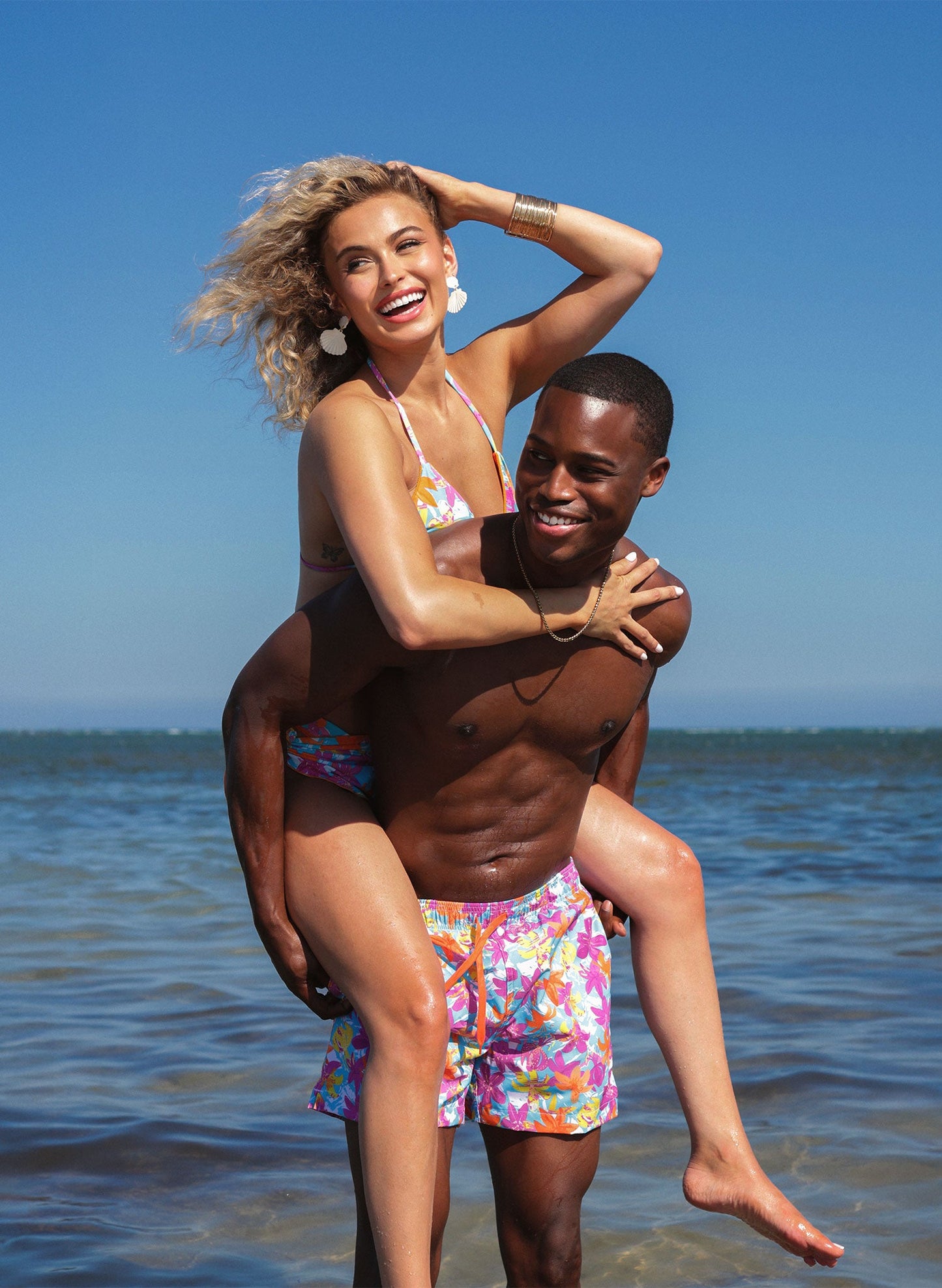 Men’s 5” Inseam Swim Trunks | Hot Tropic