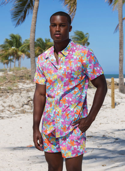 Men's Button Down Shirt | Hot Tropic