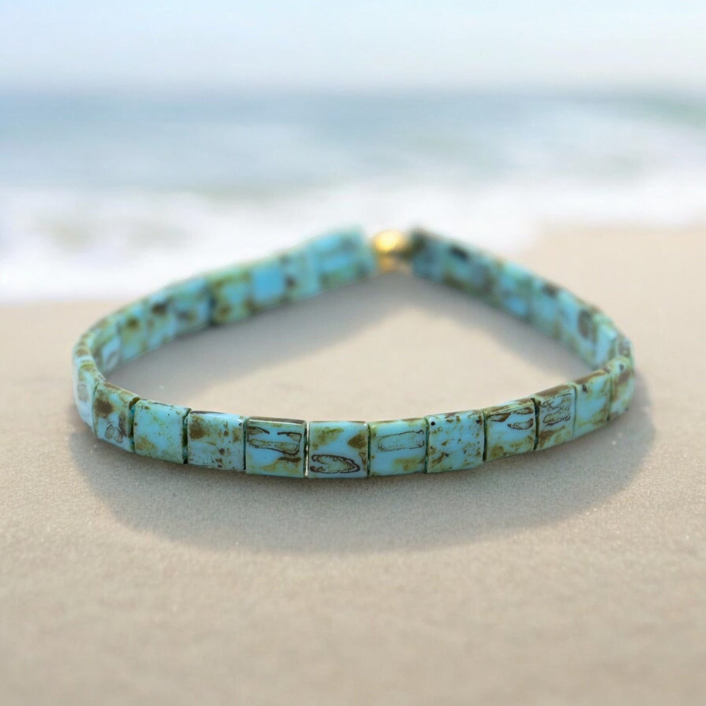 DIRTY TEAL - Tila Bead Bracelet | Single