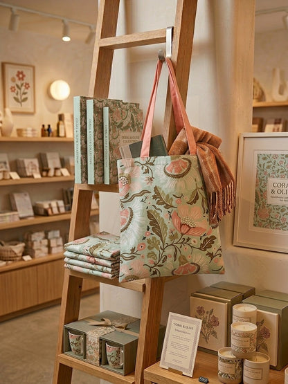 Floral Canvas Tote Bags