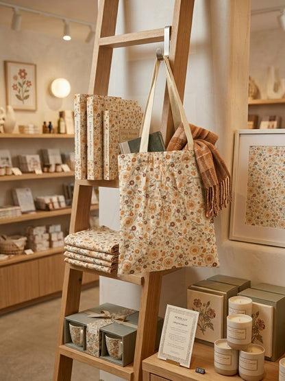 Boho Canvas Tote Bags