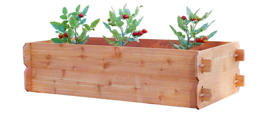 Timberlane Gardens Raised Garden Bed Kit Double Deep (Two 2x4) Select Cedar