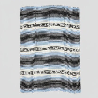 Light Blue Mexican Falsa Blanket | Bulk Savings