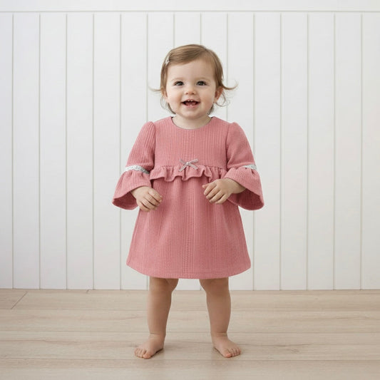 Amethyst Ruffle Bow Dress