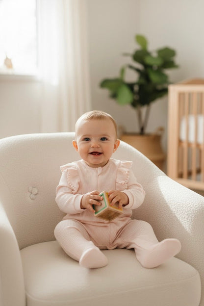 Pink Onesie and Beanie
