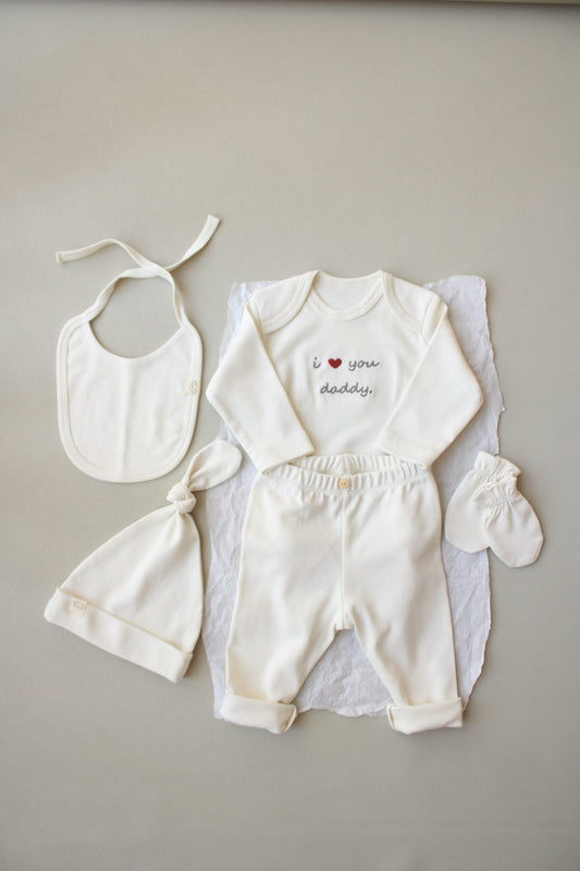 I Love You Daddy Newborn 5 Piece Set