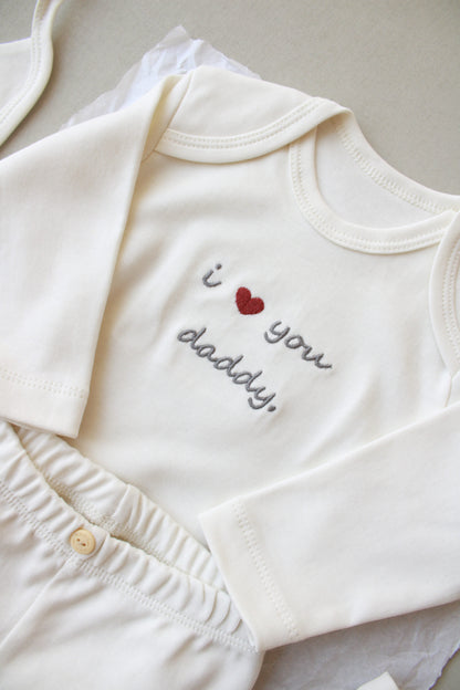 I Love You Daddy Newborn 5 Piece Set
