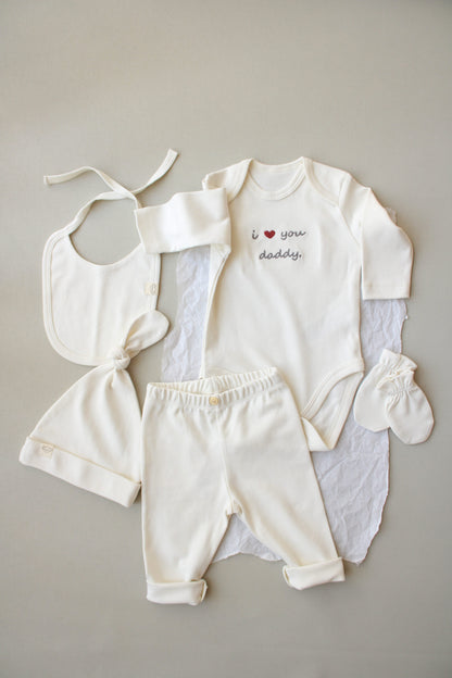 I Love You Daddy Newborn 5 Piece Set