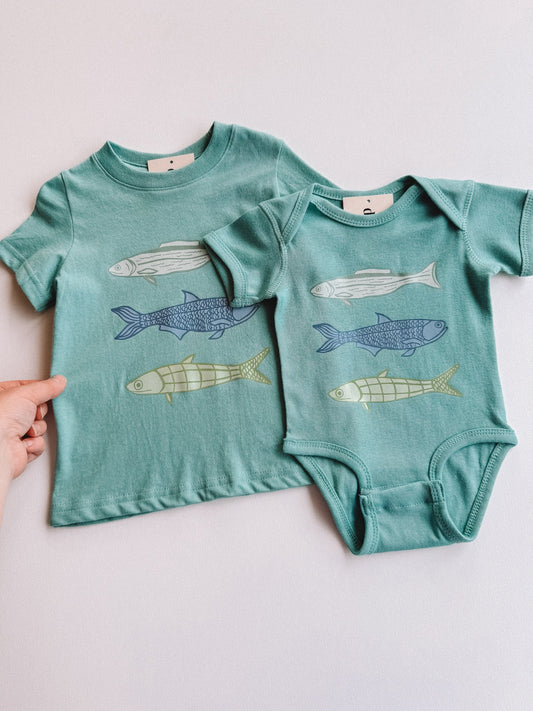 catch + release onesie