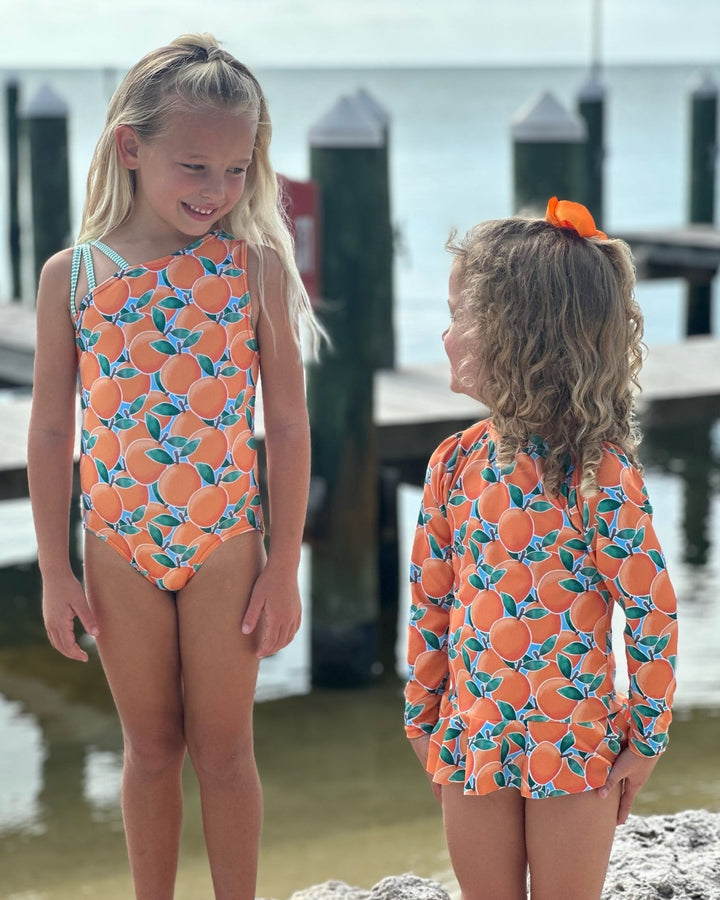 Cuties Girls Long Sleeve Sun Shirt and Bottom Set