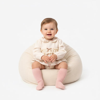 Floral Lace Romper with Socks