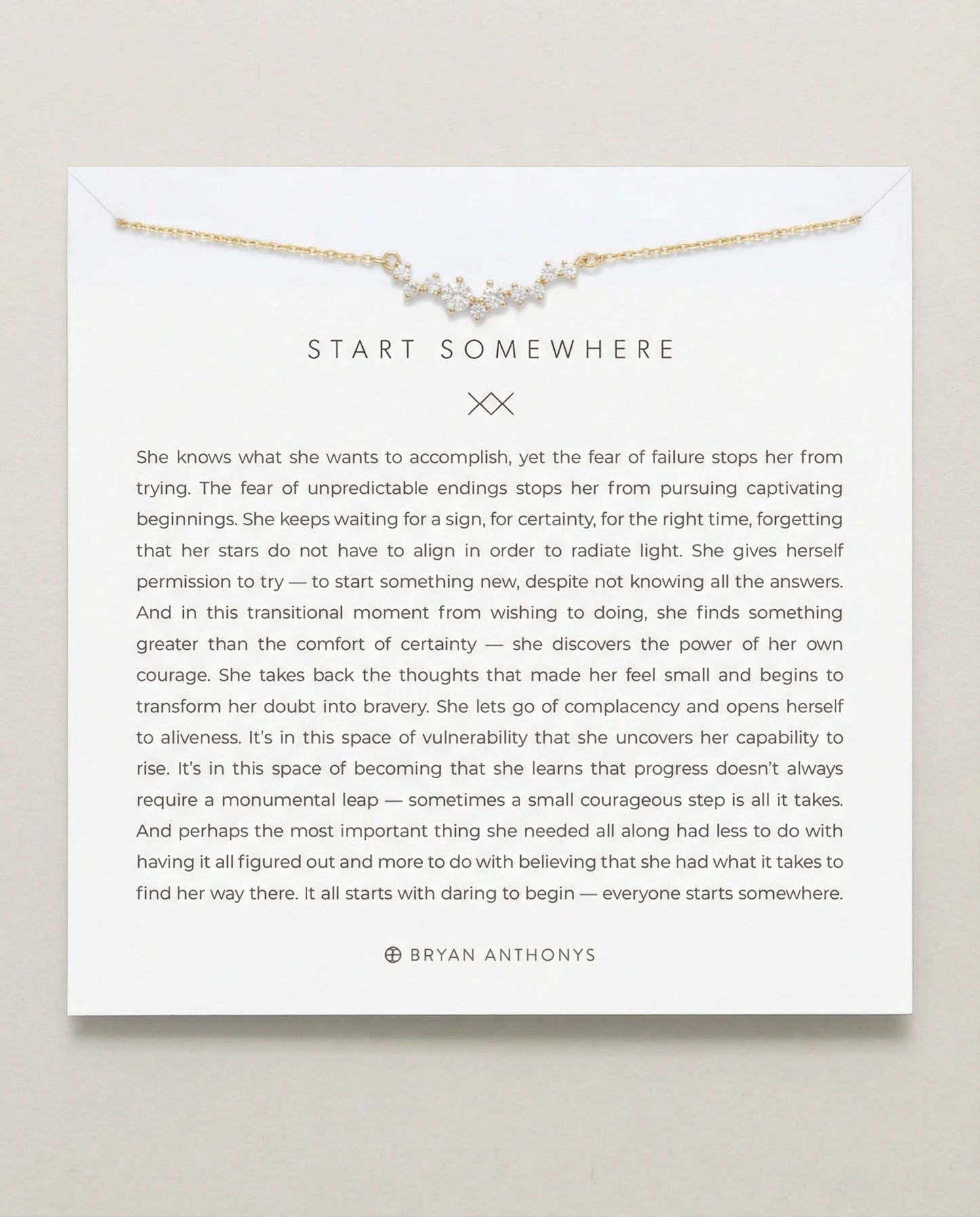 Start Somewhere Necklace