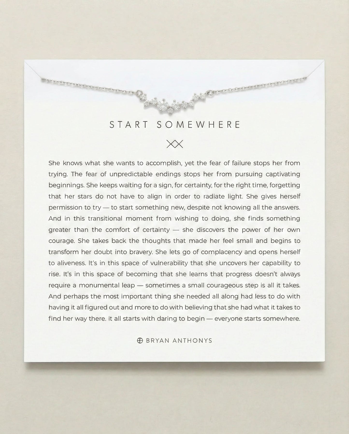 Start Somewhere Necklace