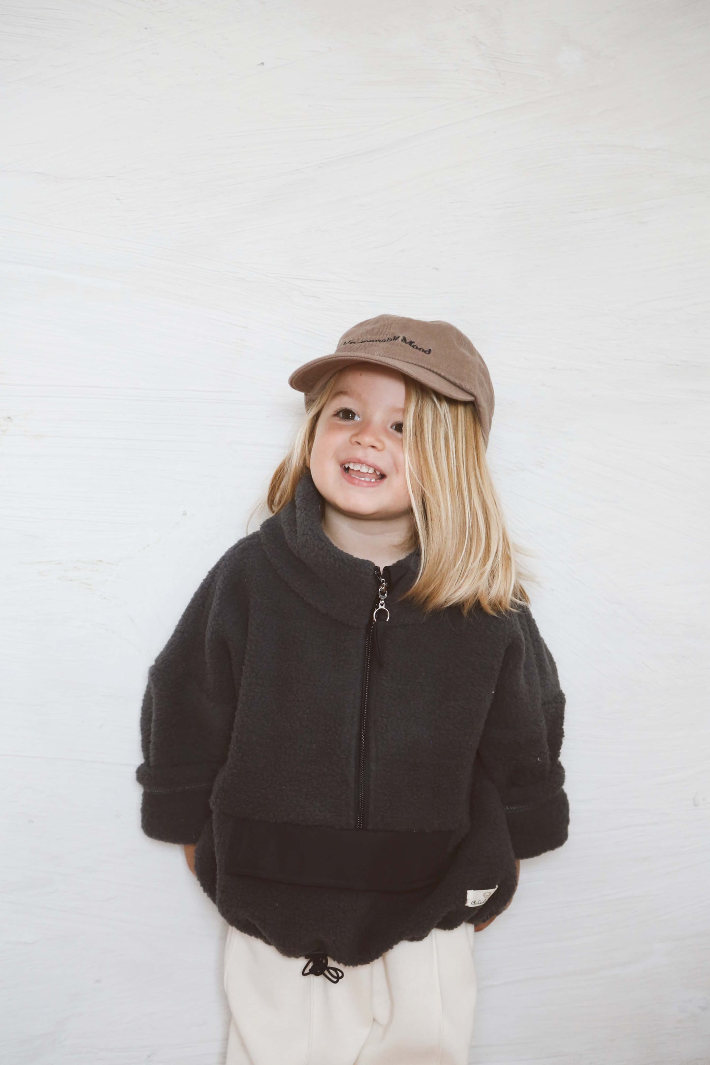 Oversize Fleece Blue Jacket