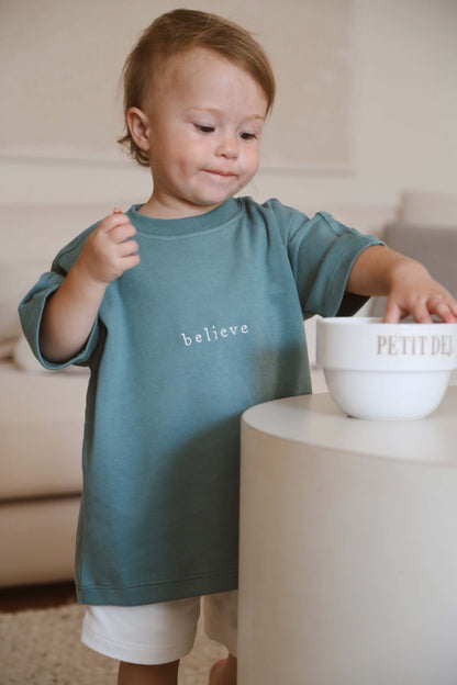 Oversize Basic Teal T-shirt