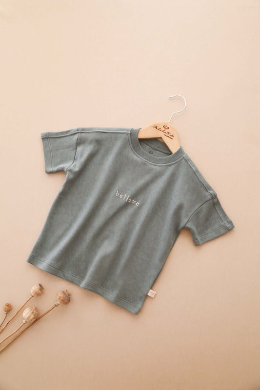 Oversize Basic Teal T-shirt