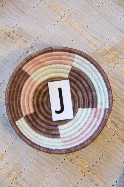 African Baskets, Earthy Neutral Global Decor, from Rwanda, Assorted Sizes