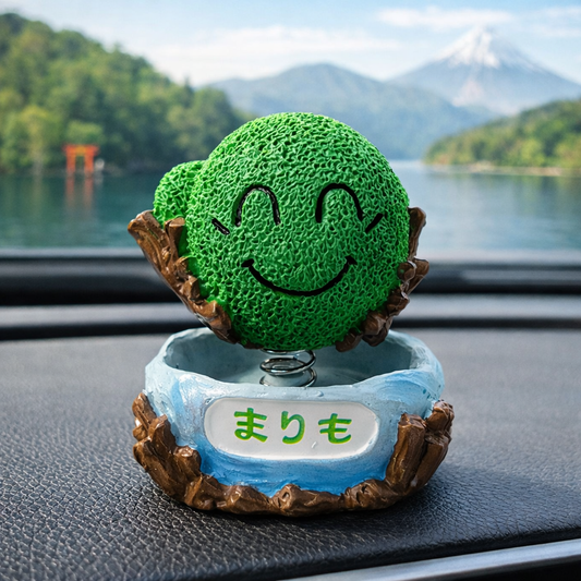 Japanese Marimo Bobble-Head Figurine
