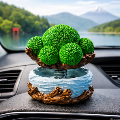 Japanese Marimo Bobble-Head Figurine