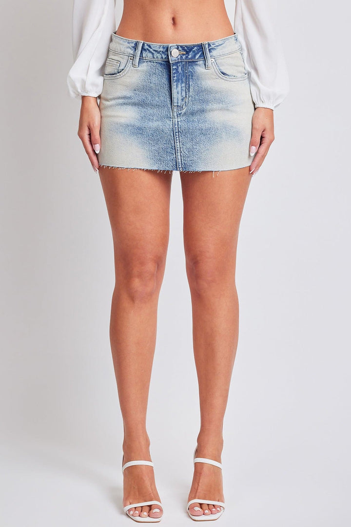 Women's Micro Mini Skirt With Raw Hem