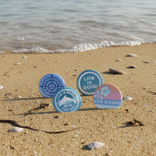 Beach Button 4-Pins Pack