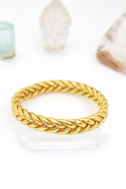 Braided Thai Buddhist Temple Bracelets, Rainbow or Gold, Mantra Bangle, Sizes Available