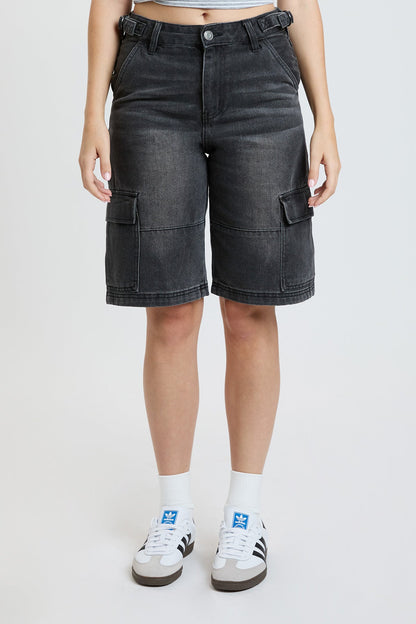 Women's High Rise Cargo Jort