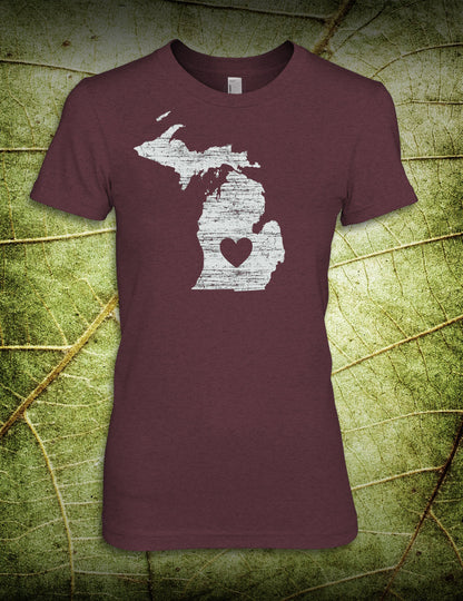Heart - Women's - Heather Maroon