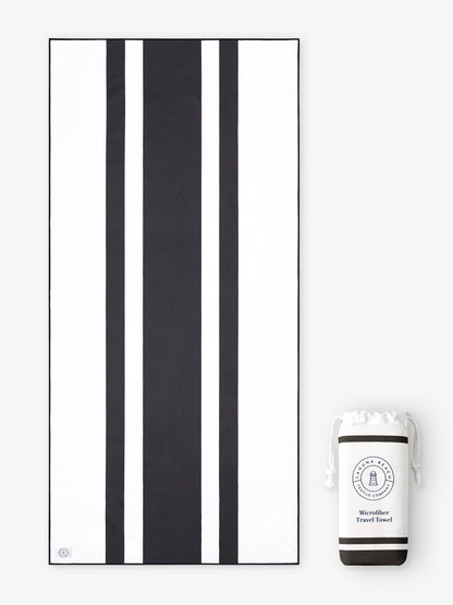 Noir Microfiber Beach Towel