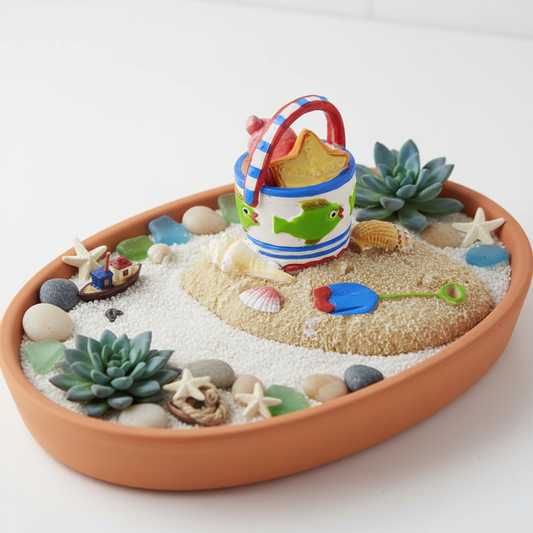 Mini Beach Pail in Sand